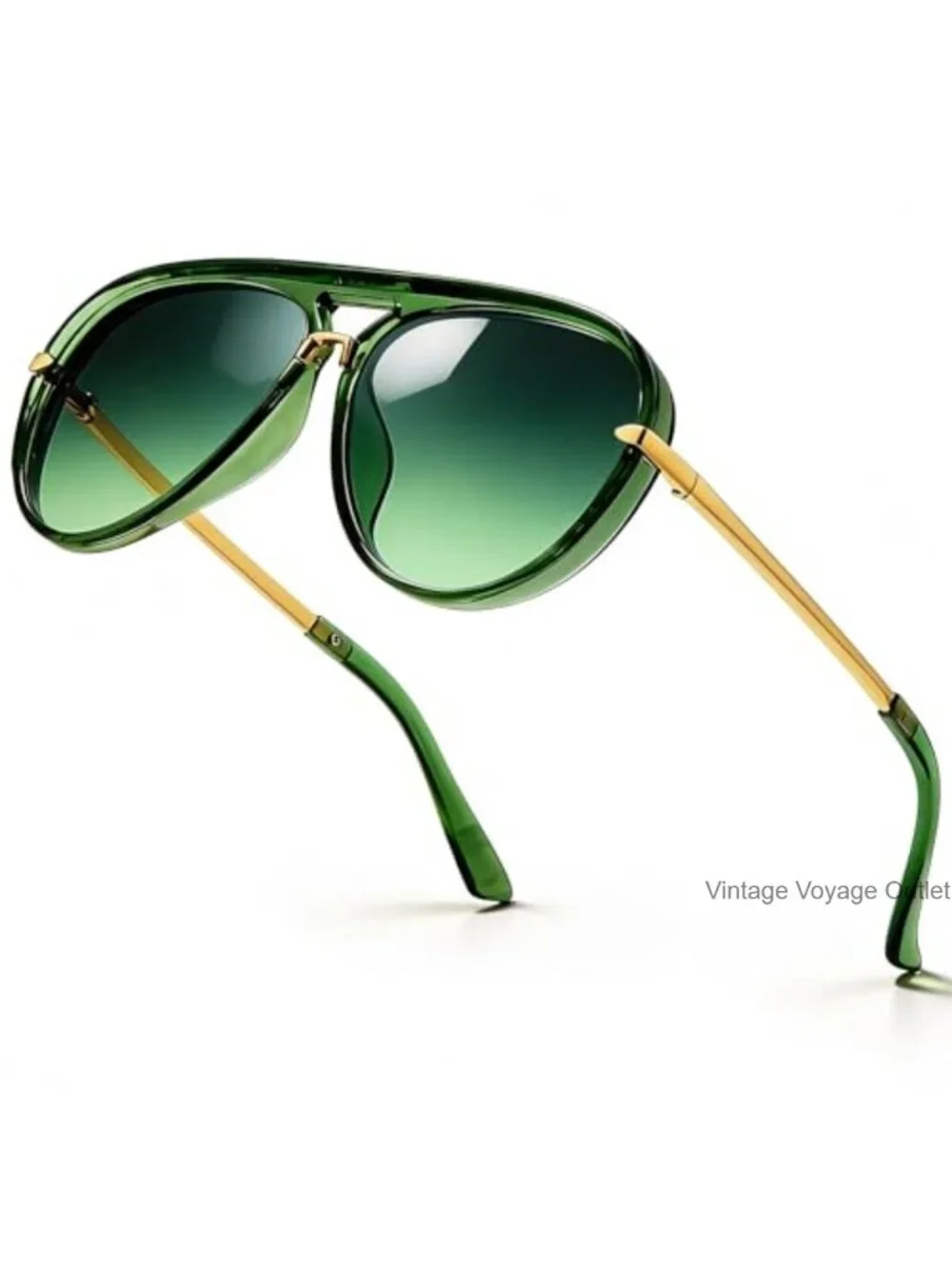 Retro Oversized Aviator Sunglasses for Women with UV Protection